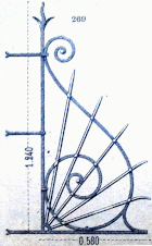 Cuadrícula de separación en hierro fundido - Pajarito