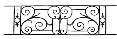 barandilla, rejilla de balcón, balcone de cruces, de fundición moldeada y de hierro forjado_Pajarito_PB