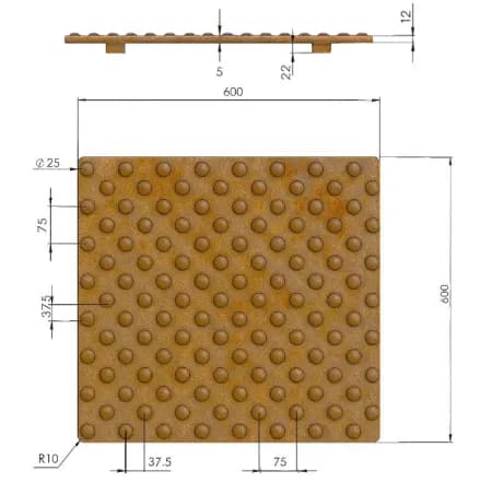 Detalle acabado Corten