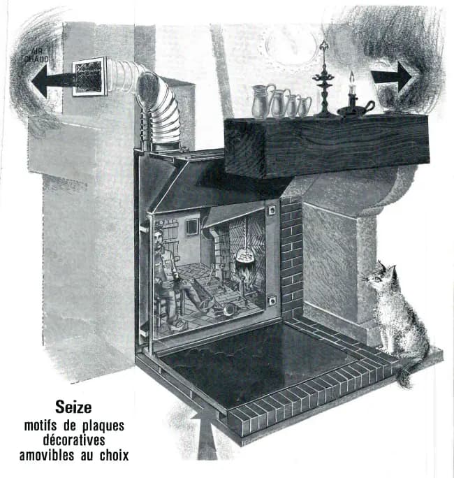 Recuperador de calor para chimenea y estufa