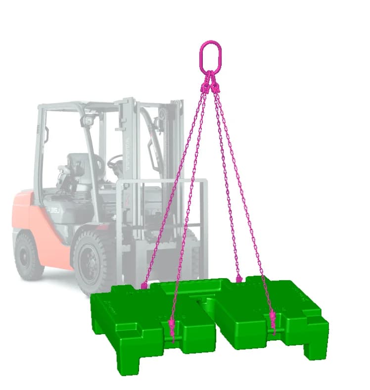 Masa de lastre VGP de 1000 KG