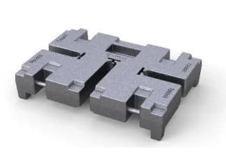 Placa de lastre VGP de 3000 KG RAL9007