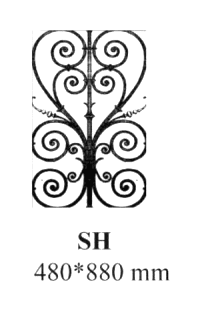 Barandilla, barandilla elaborada en fundición