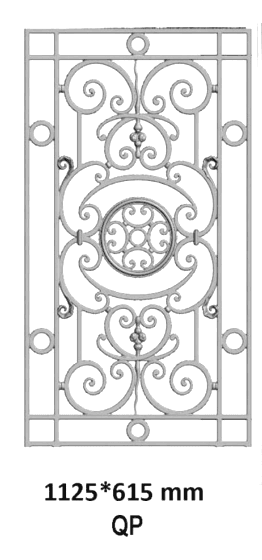 Rejilla de puerta de fundición — Referencia QP - Thumbnail 2