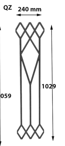 Reja de hierro forjado - Referencia QZ