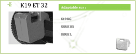 Masas de tractor Kubota 19 kg - K19