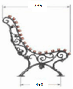 Pie de banco racimo de uvas