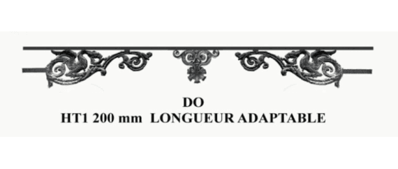 Barra de apoyo de ventana de fundición — ref DO