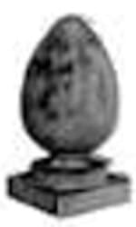 Bola de escalera - Piña base cuadrada