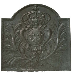 Plaque décorée de cheminée