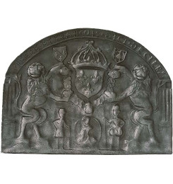 Plaque décorée de cheminée