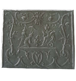 Plaque décorée de cheminée