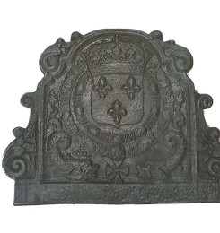 Plaque décorée de cheminée