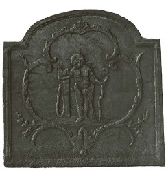 Plaque décorée de cheminée