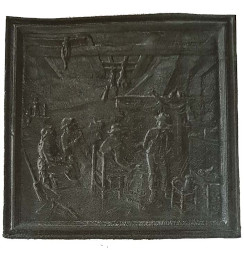 Plaque décorée de cheminée