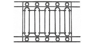  barandilla, rejilla de balcón, balcone de cruces, de fundición moldeada y de hierro forjado_Pajarito-RG
