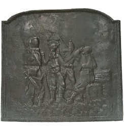 Plaque décorée de cheminée