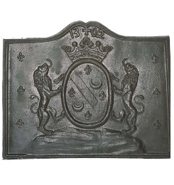 Plaque décorée de cheminée