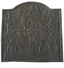 Plaque décorée de cheminée