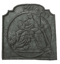 Plaque décorée de cheminée