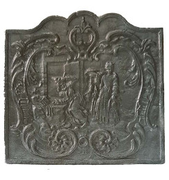 Plaque décorée de cheminée