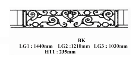 BARRE D'APPUI DE FENETRE GARDE CORPS BALUSTRADE LOISELET - BK