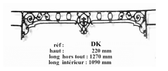 BARRE D'APPUI DE FENETRE GARDE CORPS BALUSTRADE LOISELET - DK