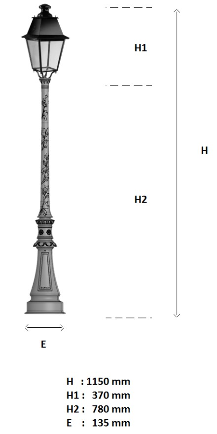 Schéma du lampadaire